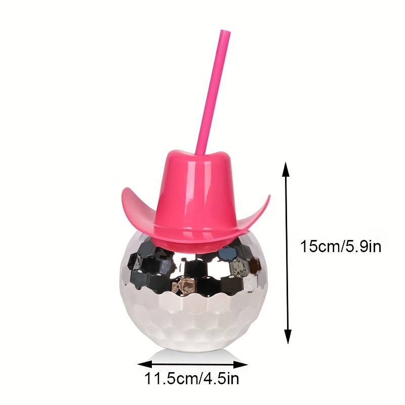 Disco Ball Cowboy Hat Tumbler  - Cowboy Hat Straw reseña y precio