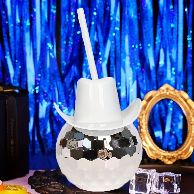 Disco Ball Cowboy Hat Tumbler  - Cowboy Hat Straw reseña y precio