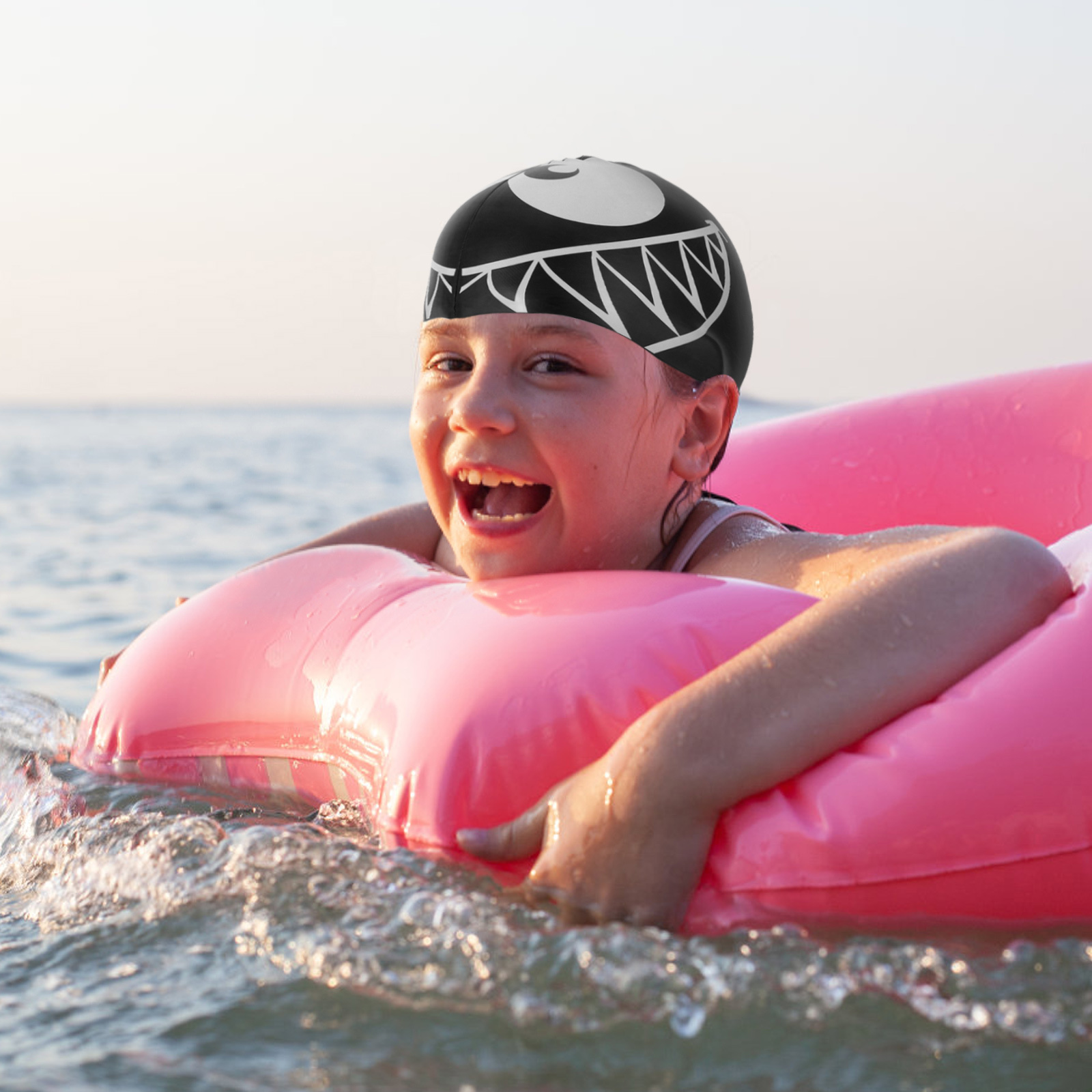 Fun Shark Silicone Swim Cap Ki - Swim Hat Silicone reseña y precio