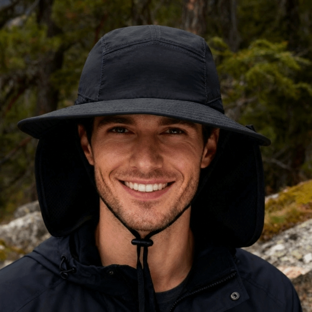 Fashion Wide Brim Outdoor Sun  - Bucket Hat Cotton reseña y precio
