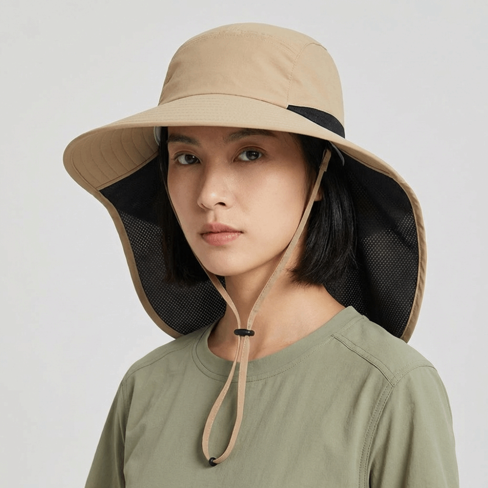 Fashion Wide Brim Outdoor Sun  - Bucket Hat Cotton reseña y precio