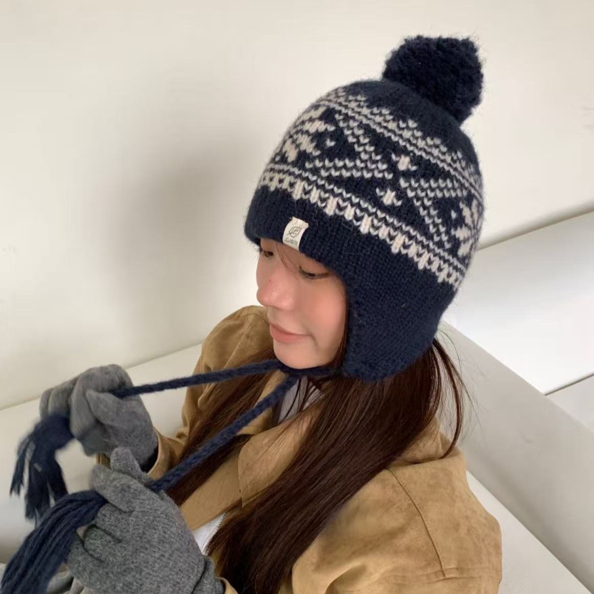 Winter Fair Isle Vintage Trapp - Trapper Hat Ear Flap reseña y precio