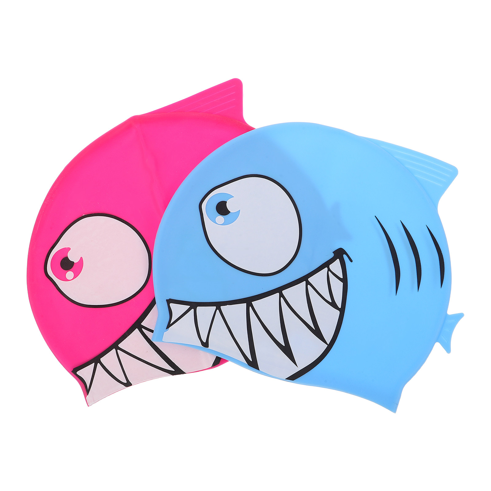 2Pcs Kids Fish Pattern Silicon - Swim Hat Silicone reseña y precio