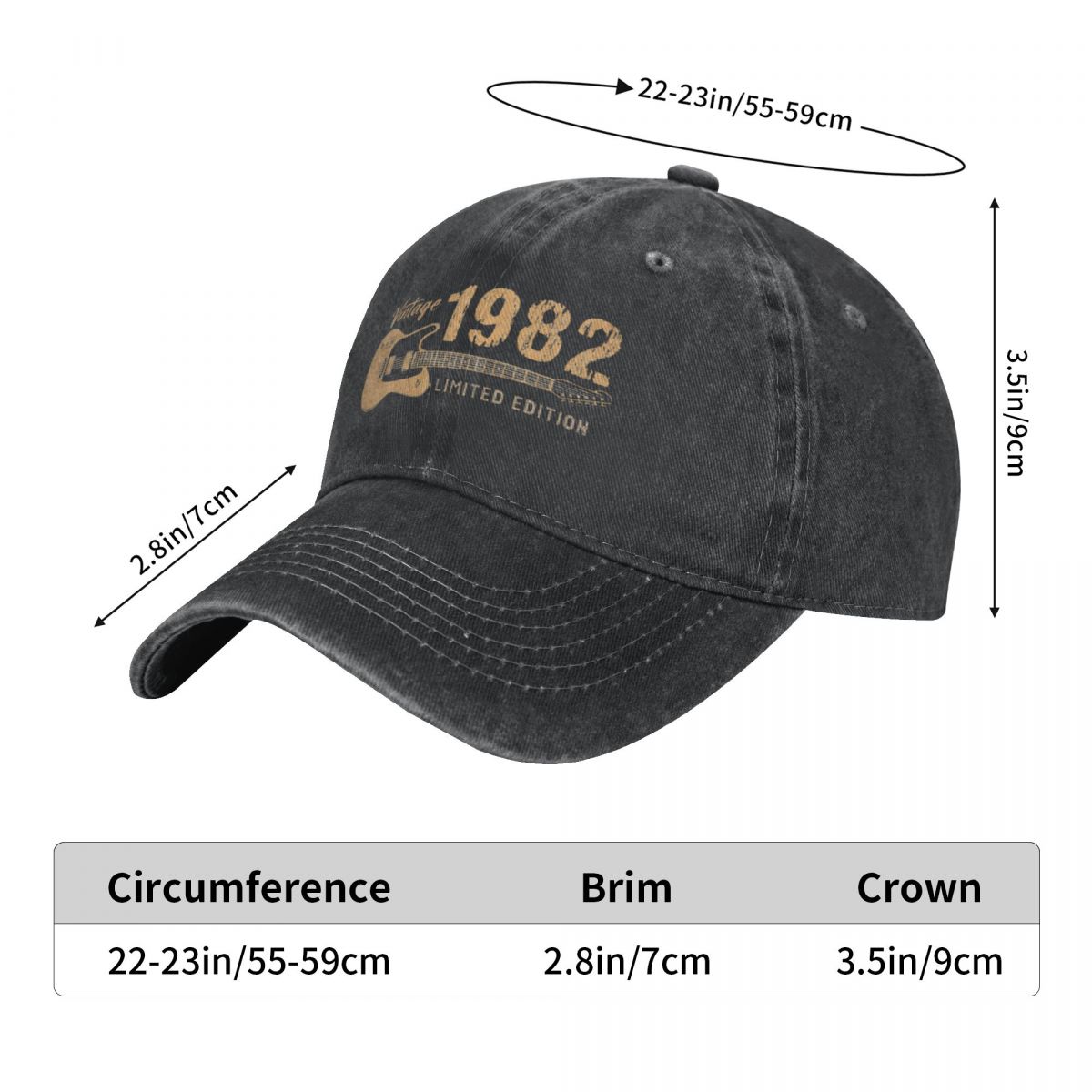 Washed Men's Baseball Cap Guit - Golf Cap Dad reseña y precio