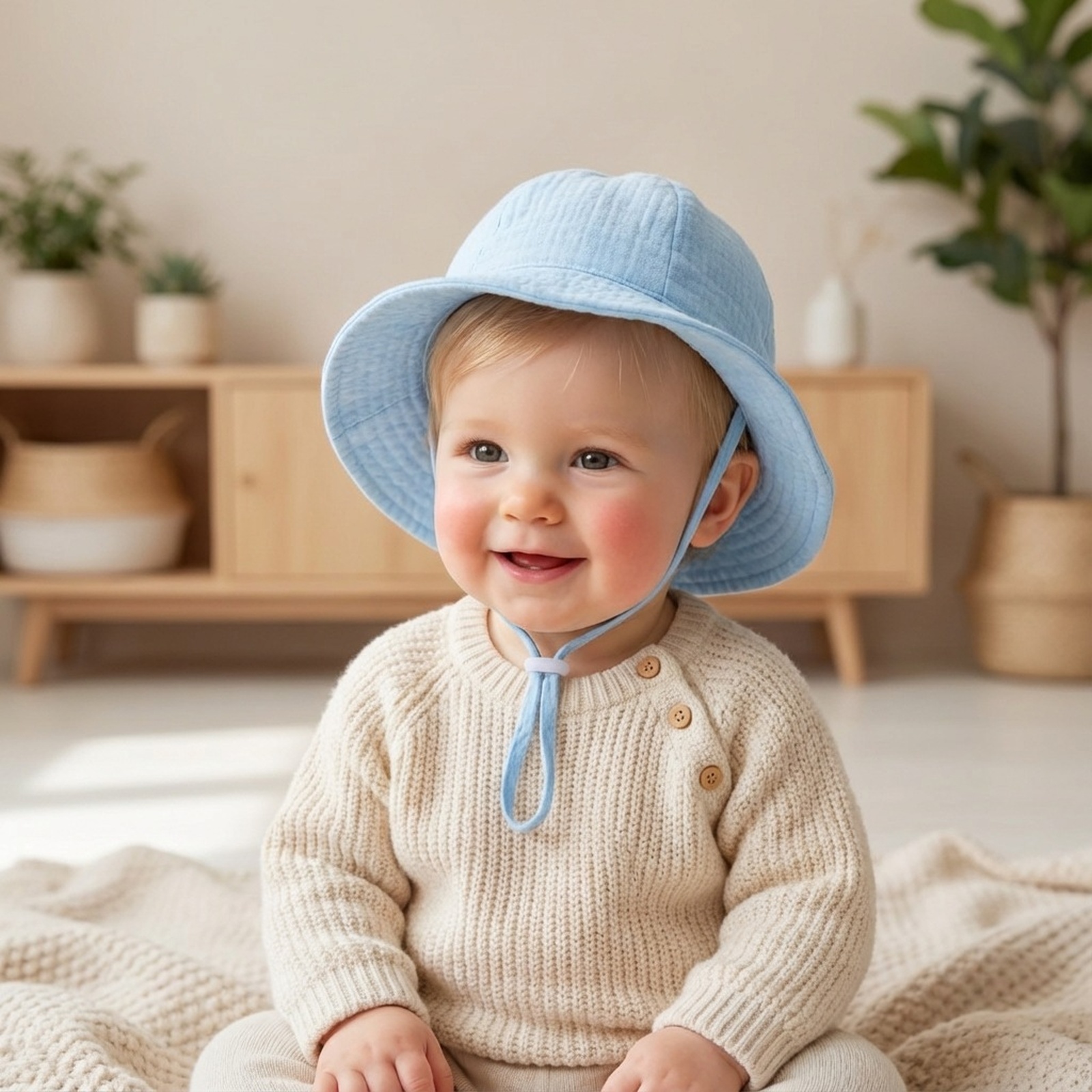 Kids' Baby Solid Color Soft Fo - Visor Sun Hat reseña y precio