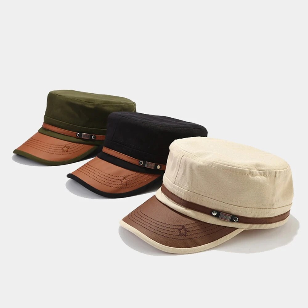 Casual Cadet Hat Man Flat Top  - Dad Hat Cotton reseña y precio