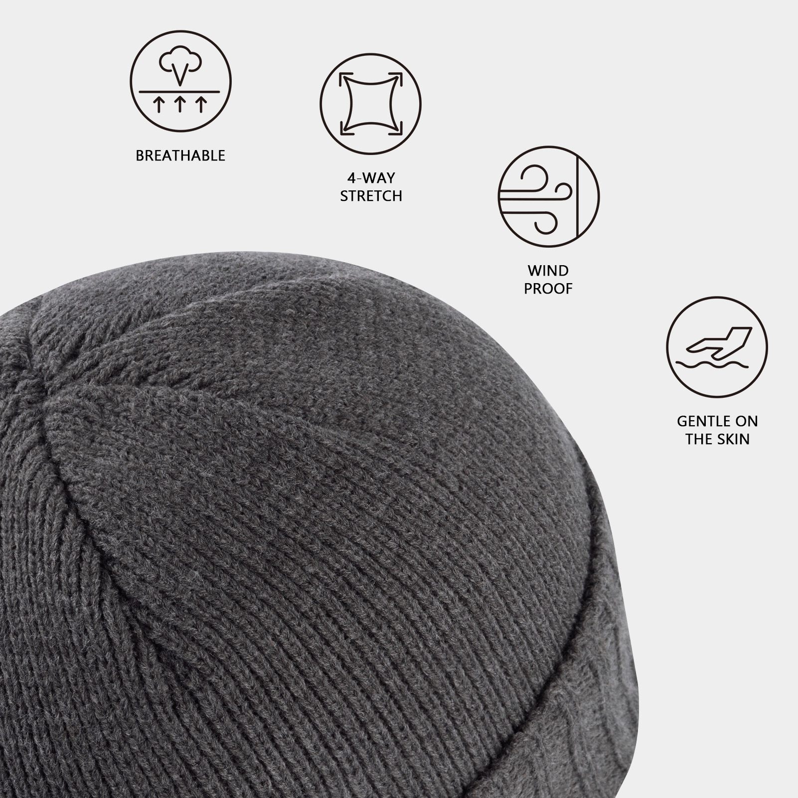 BASSDASH Winter Beanie Hats wi - Beanie Cuffed Knit reseña y precio