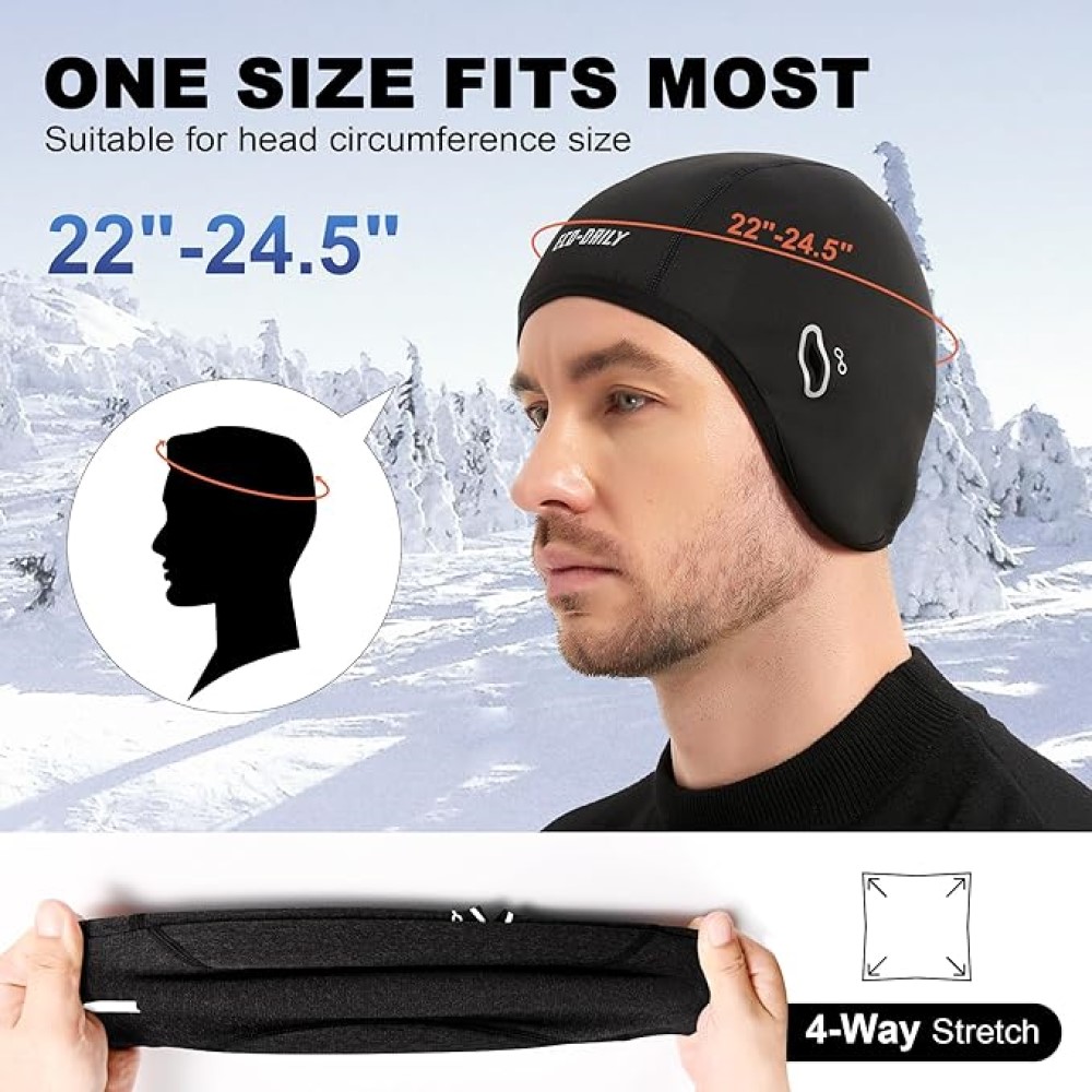 Winter Skull Cap Helmet Liner, - Skull Cap Helmet Liner reseña y precio