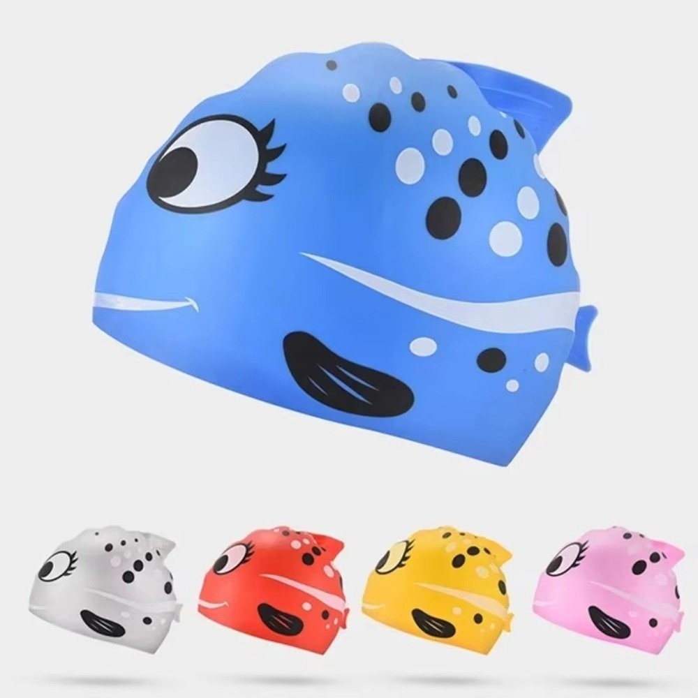 Cute Elastic Children's Swimmi - Swim Hat Silicone reseña y precio