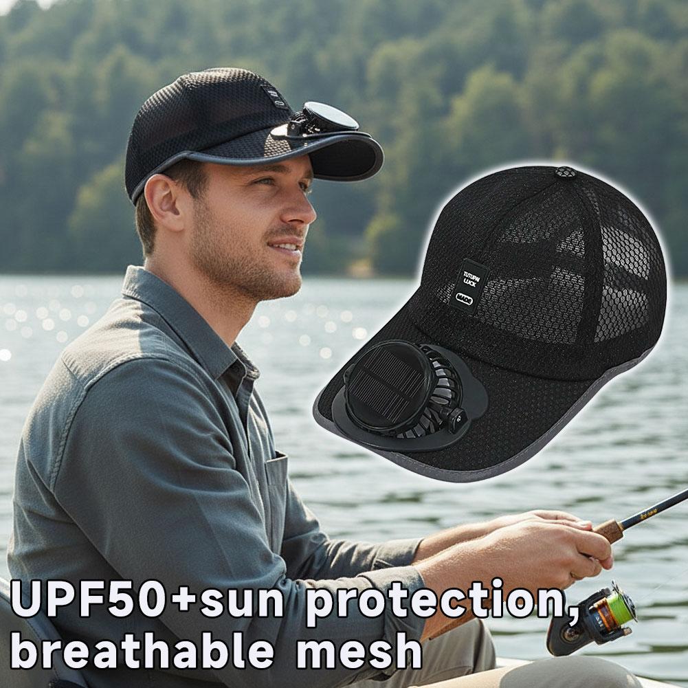 Mesh Baseball Hat With Solar P - Golf Cap Dad reseña y precio