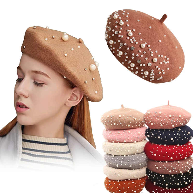 2024 Winter Wool Beret with Rh - Beret French Wool reseña y precio