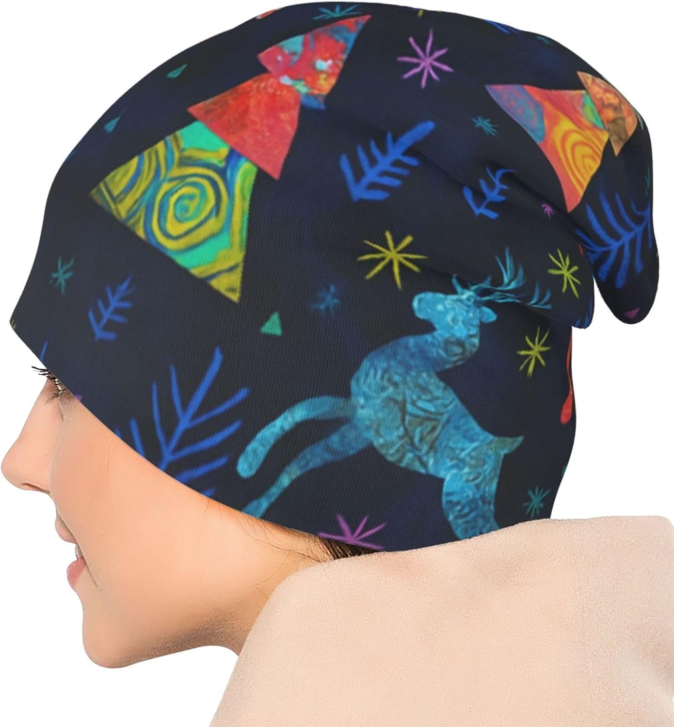 Colorful Candy Knitted Hats Cu - Beanie Cuffed Knit reseña y precio