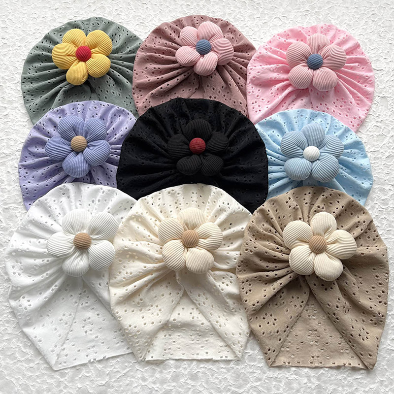 3D Flower Baby Turban Cap Summ - Dad Hat Cotton reseña y precio