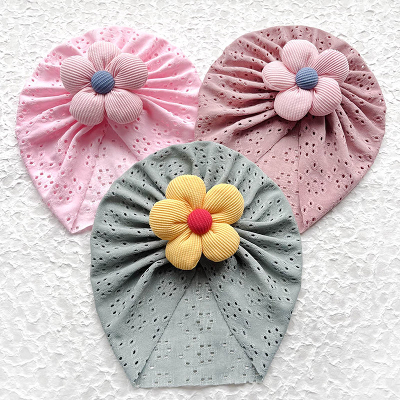 3D Flower Baby Turban Cap Summ - Dad Hat Cotton reseña y precio