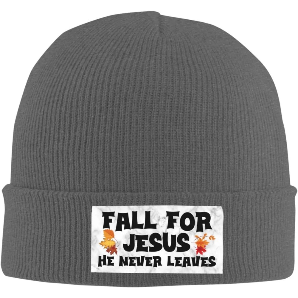 Fall For Jesus He Never Leaves - Beanie Cuffed Knit reseña y precio
