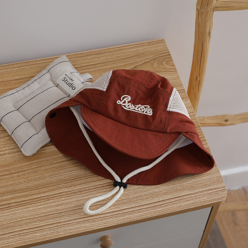 Letter Embroidered Baby Sun Ha - Bucket Hat Cotton reseña y precio