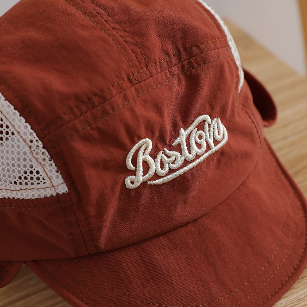 Letter Embroidered Baby Sun Ha - Bucket Hat Cotton reseña y precio