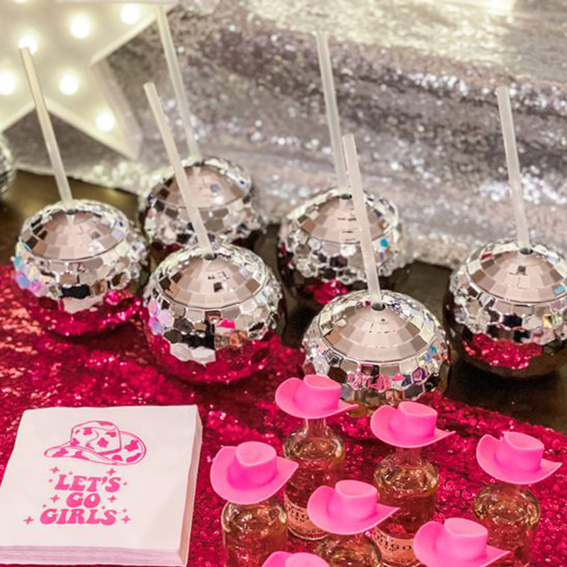 Disco Ball Cups Cowboy hat Dis - Cowboy Hat Straw reseña y precio