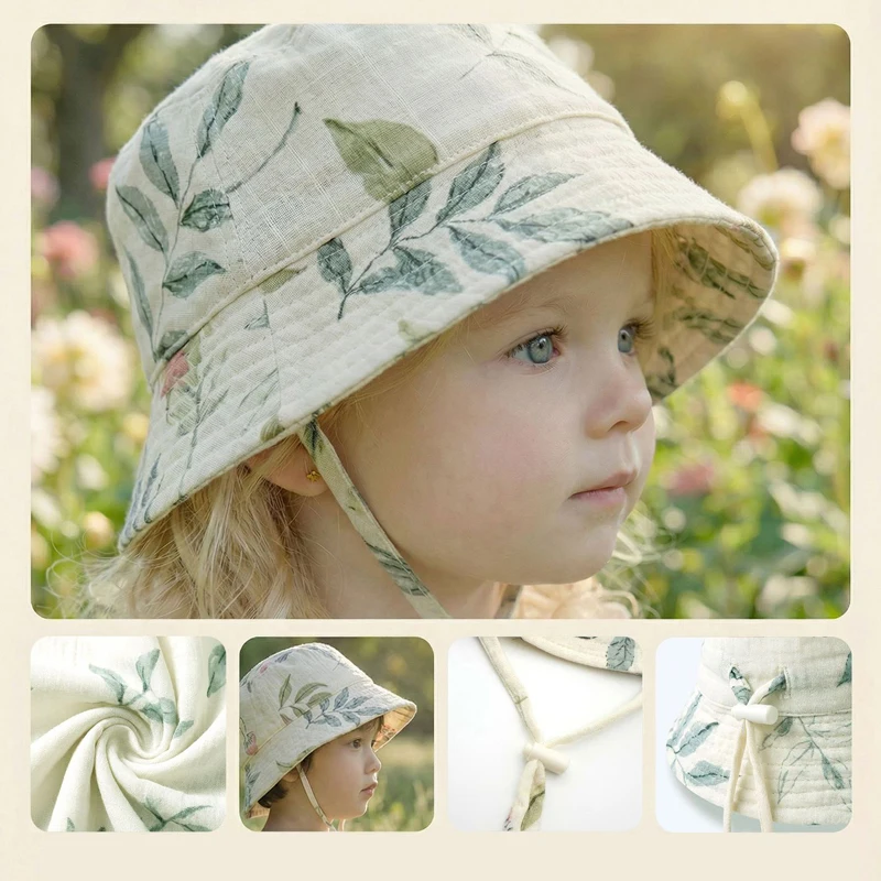 Muslin Baby Summer Hat Adjusta - Bucket Hat Cotton reseña y precio