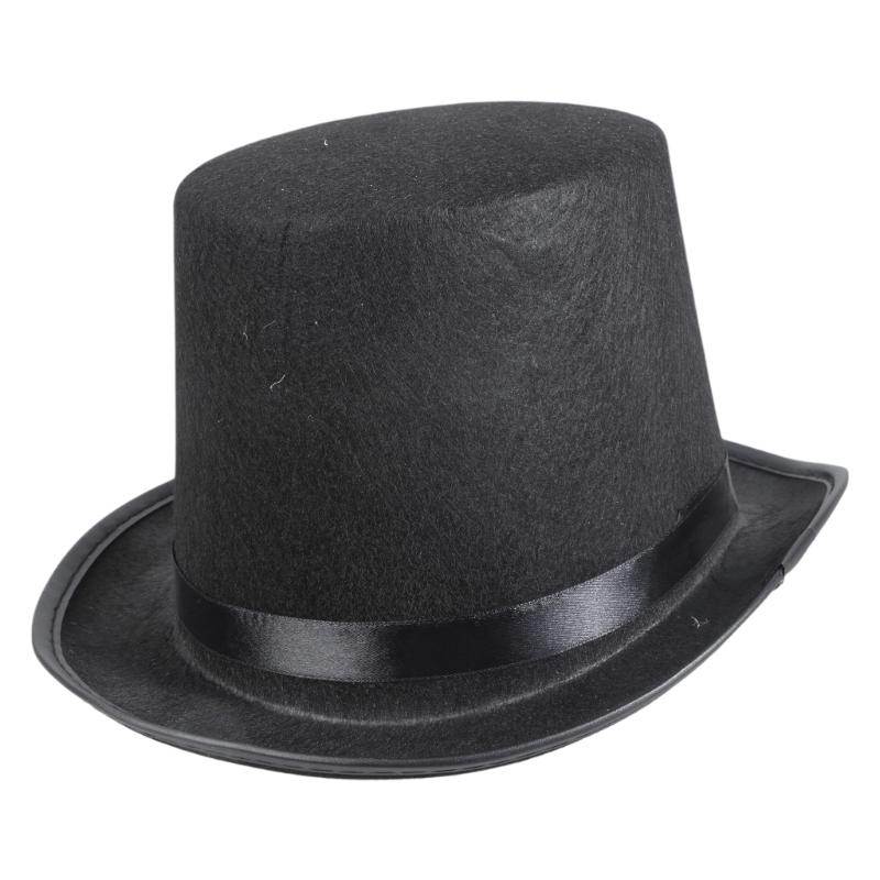 Retro Top Hat Magician Costume - Fedora Hat Wool reseña y precio
