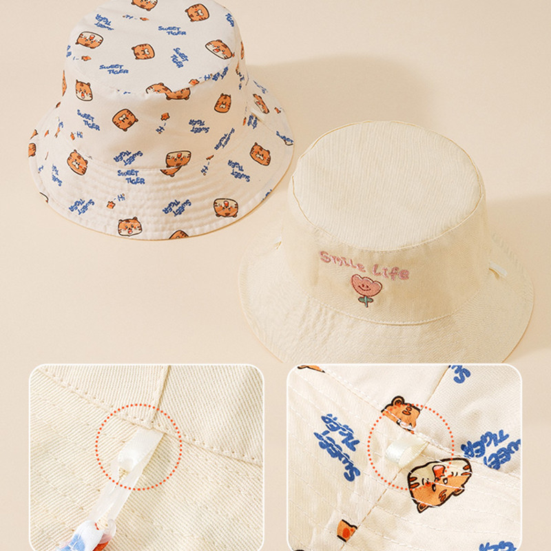 Letter Embroidered Baby Bucket - Bucket Hat Cotton reseña y precio