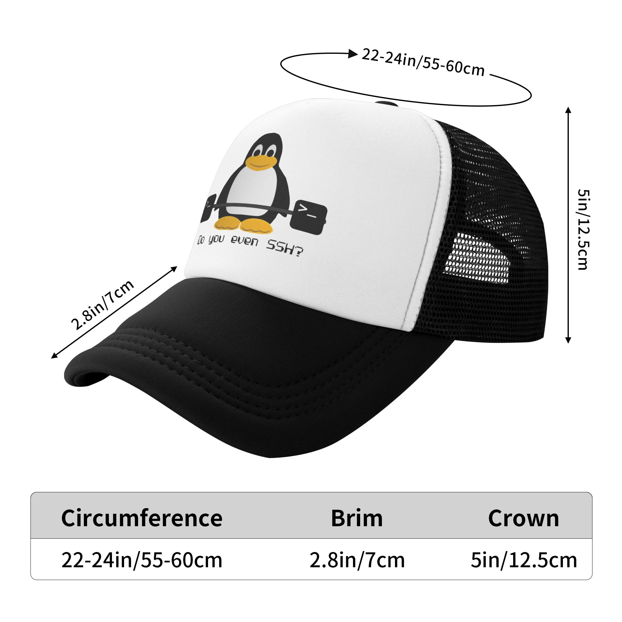 Do You Even Ssh  Mesh Sun Hats - Trucker Cap Mesh reseña y precio