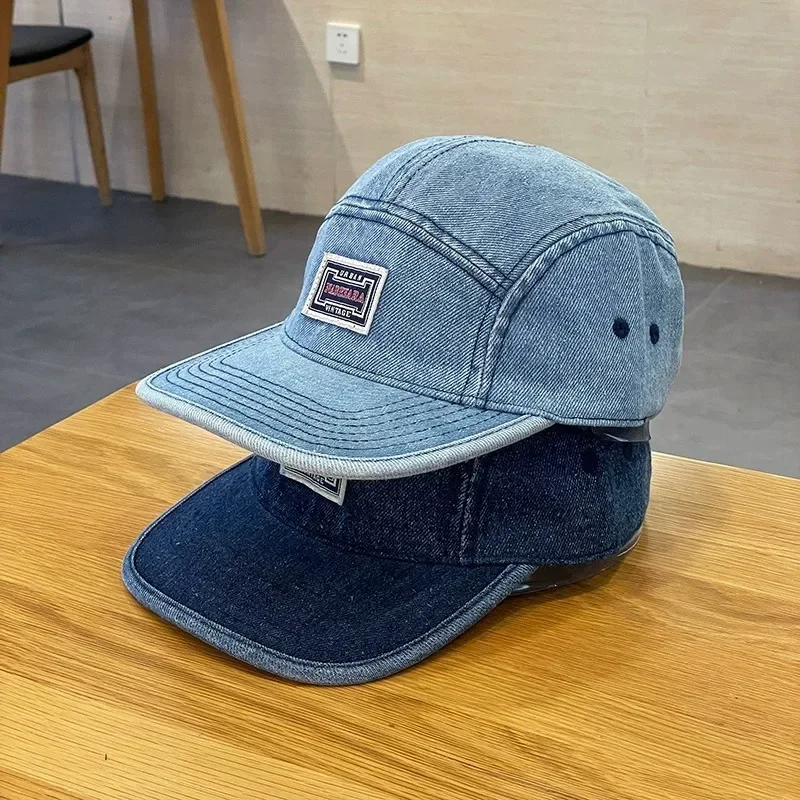 Vintage Flat Brim Denim Baseba - Corduroy Cap 5 Panel reseña y precio