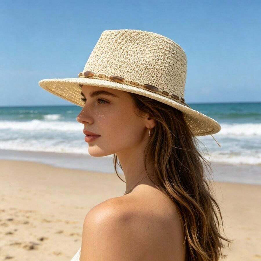 Wide Brim Straw Hat For Women  - Sun Hat Wide Brim reseña y precio