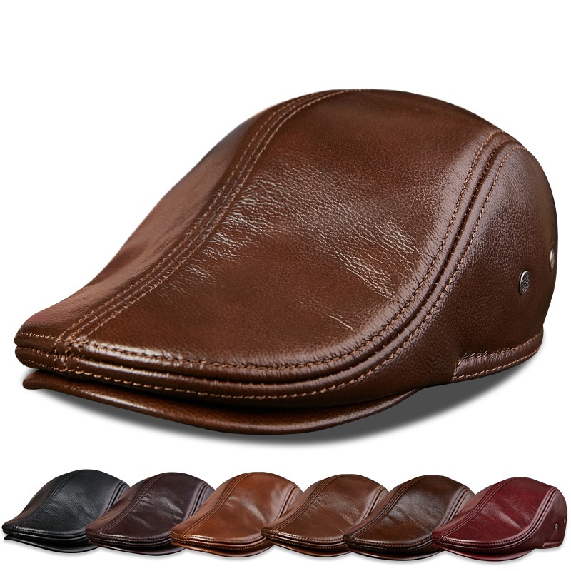 Genuine Cowhide Leather Men Be - Baseball Cap Structured reseña y precio