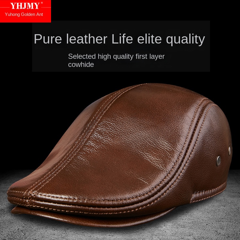 Genuine Cowhide Leather Men Be - Baseball Cap Structured reseña y precio