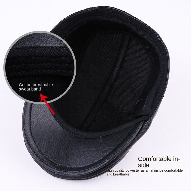 Genuine Cowhide Leather Men Be - Baseball Cap Structured reseña y precio