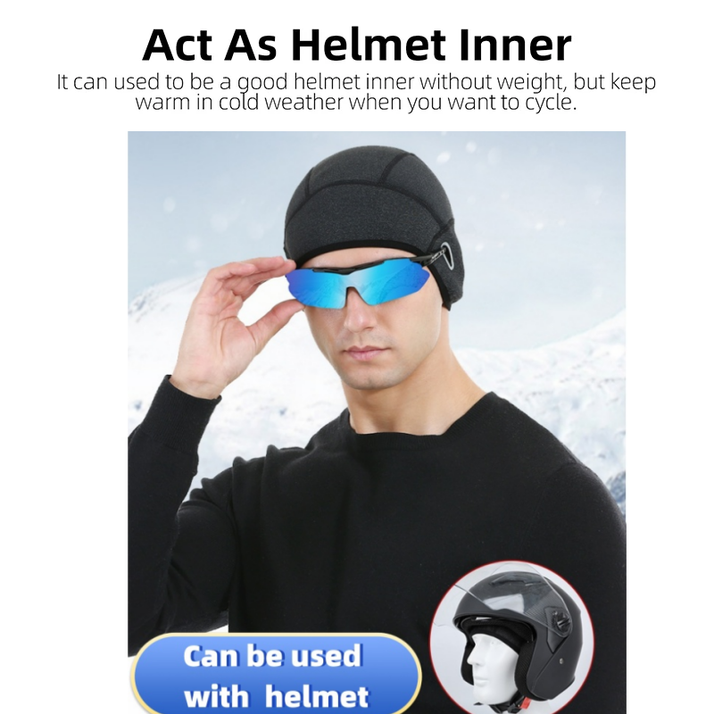 Winter Cycling Warm Cap MTB He - Skull Cap Helmet Liner reseña y precio