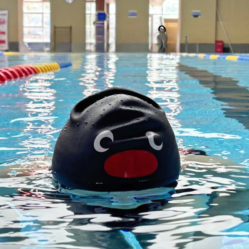 Funny Penguin Swim Cap for Adu - Swim Hat Silicone reseña y precio