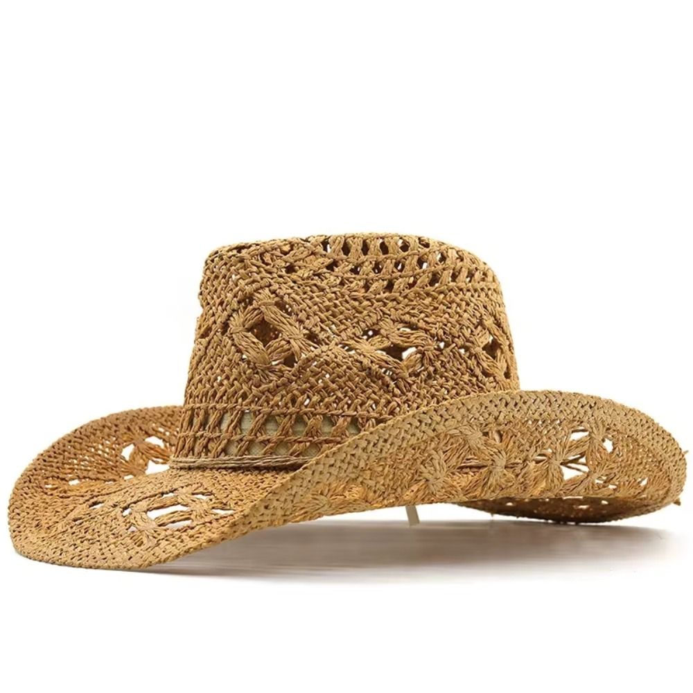 Vintage Wide Brim Hollow Straw - Cowboy Hat Straw reseña y precio