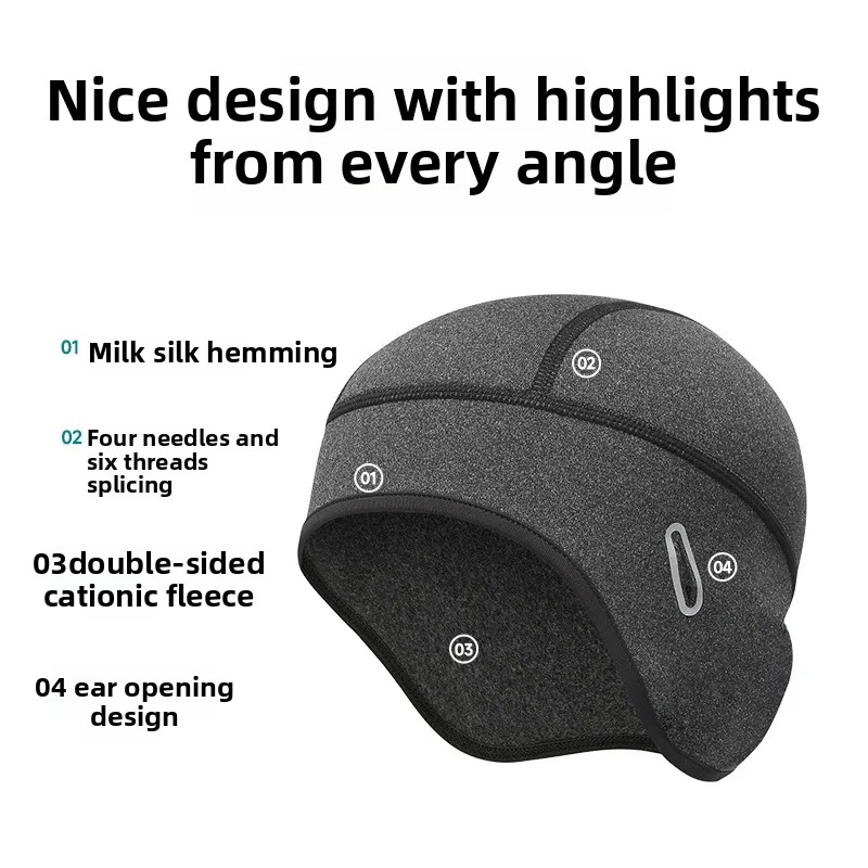 Winter Cycling Warm Cap MTB He - Skull Cap Helmet Liner reseña y precio