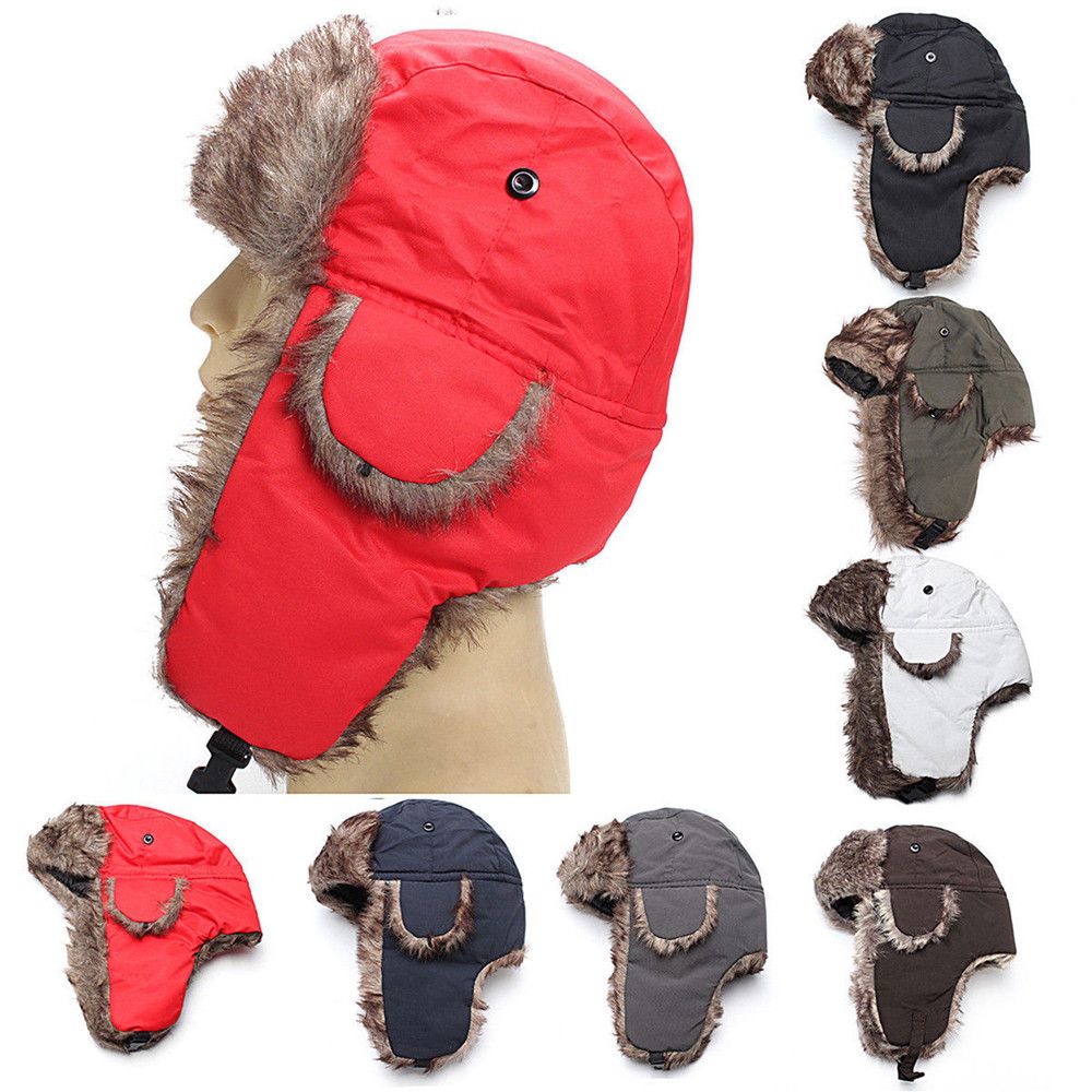 Warm Winter Fur Earflap Ski Ha - Winter Trapper Hat reseña y precio