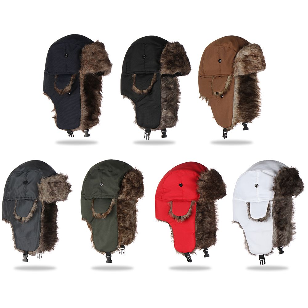 Warm Winter Fur Earflap Ski Ha - Winter Trapper Hat reseña y precio