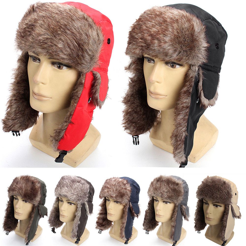 Warm Winter Fur Earflap Ski Ha - Winter Trapper Hat reseña y precio