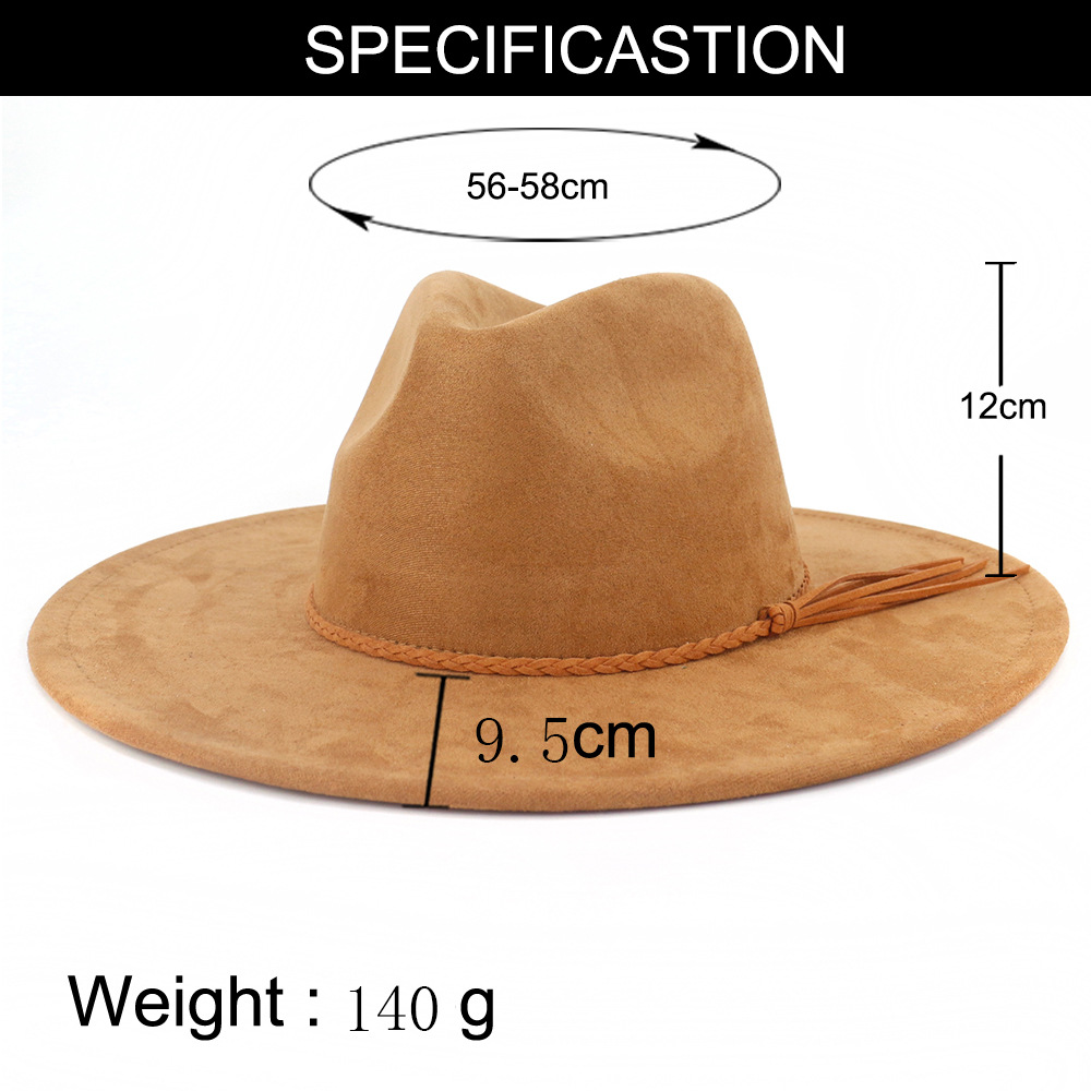 Vegan Suede Hat Teardrop shape - Fedora Hat Wool reseña y precio