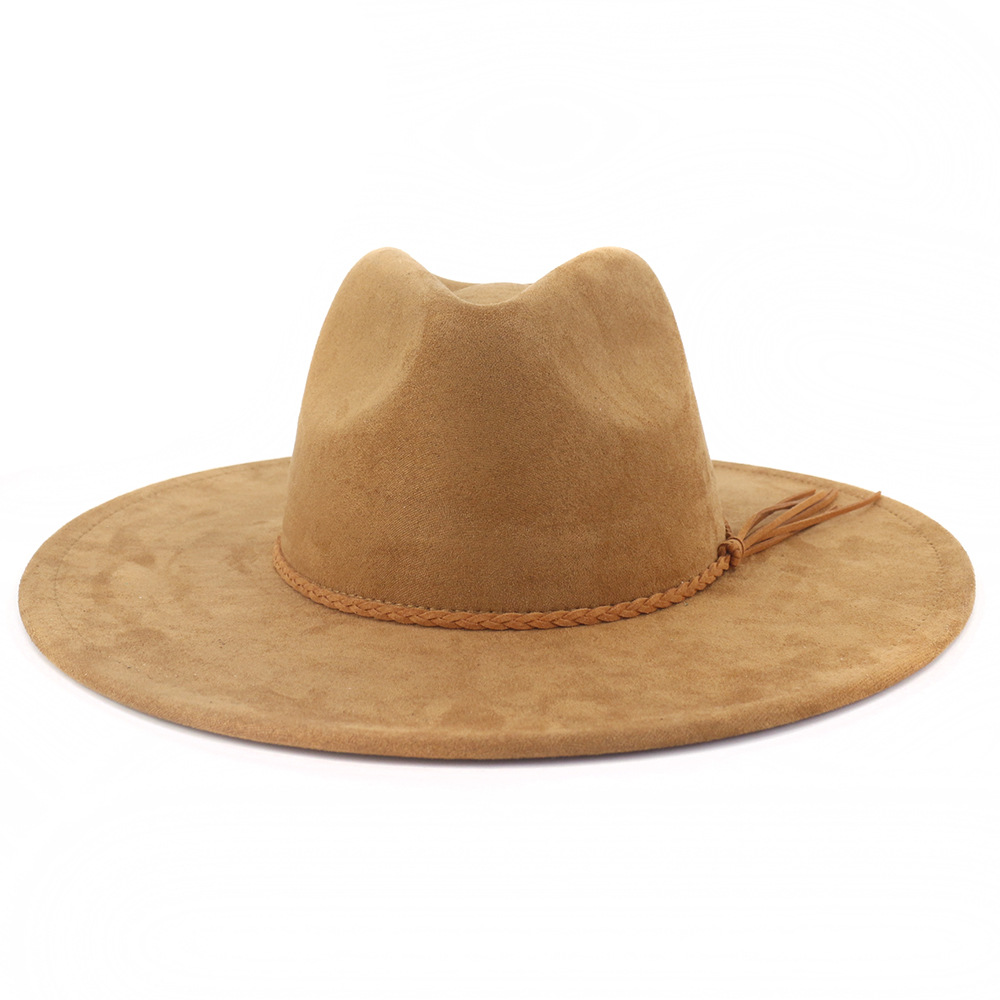 Vegan Suede Hat Teardrop shape - Fedora Hat Wool reseña y precio