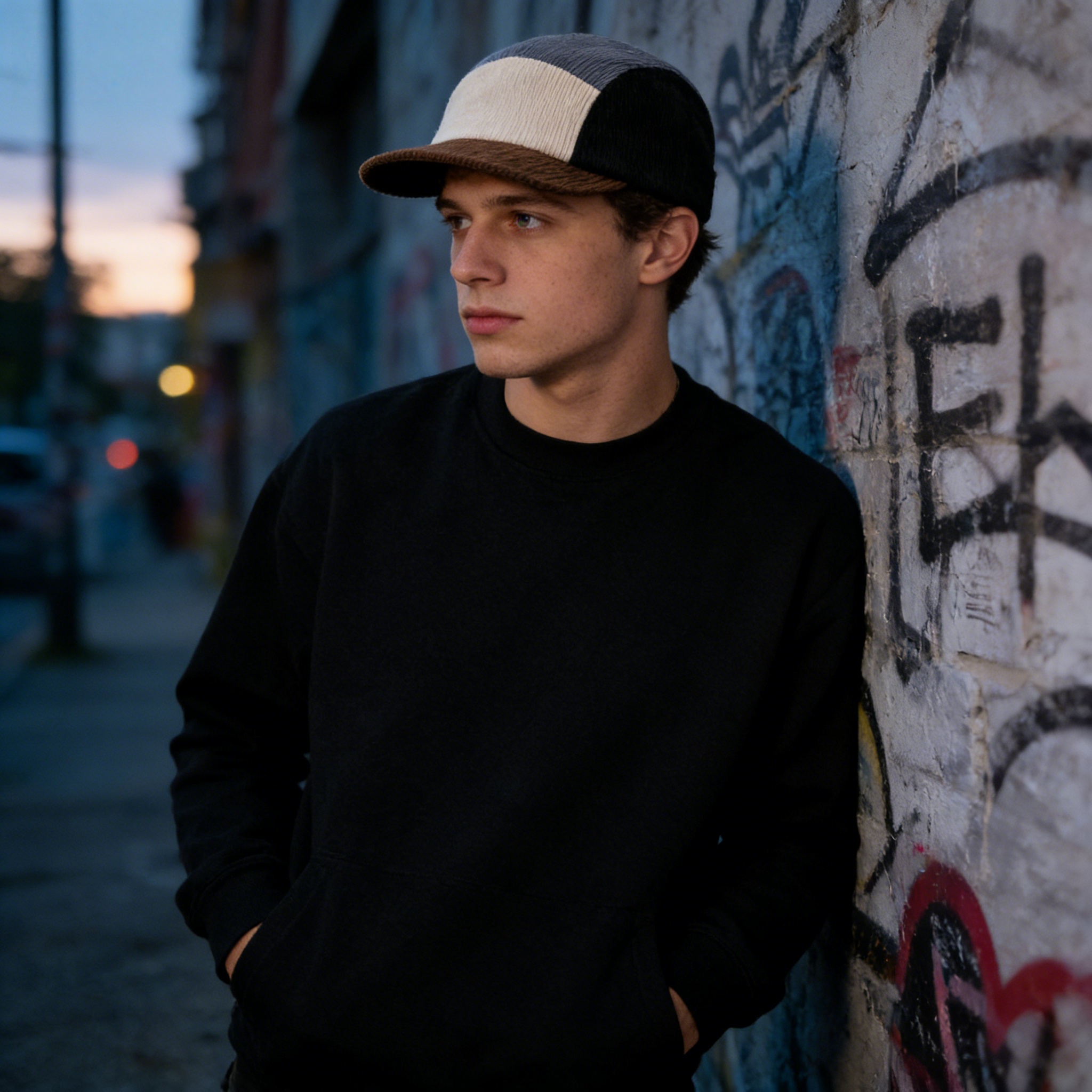 Unisex Vintage Color Block Cor - Corduroy Cap 5 Panel reseña y precio