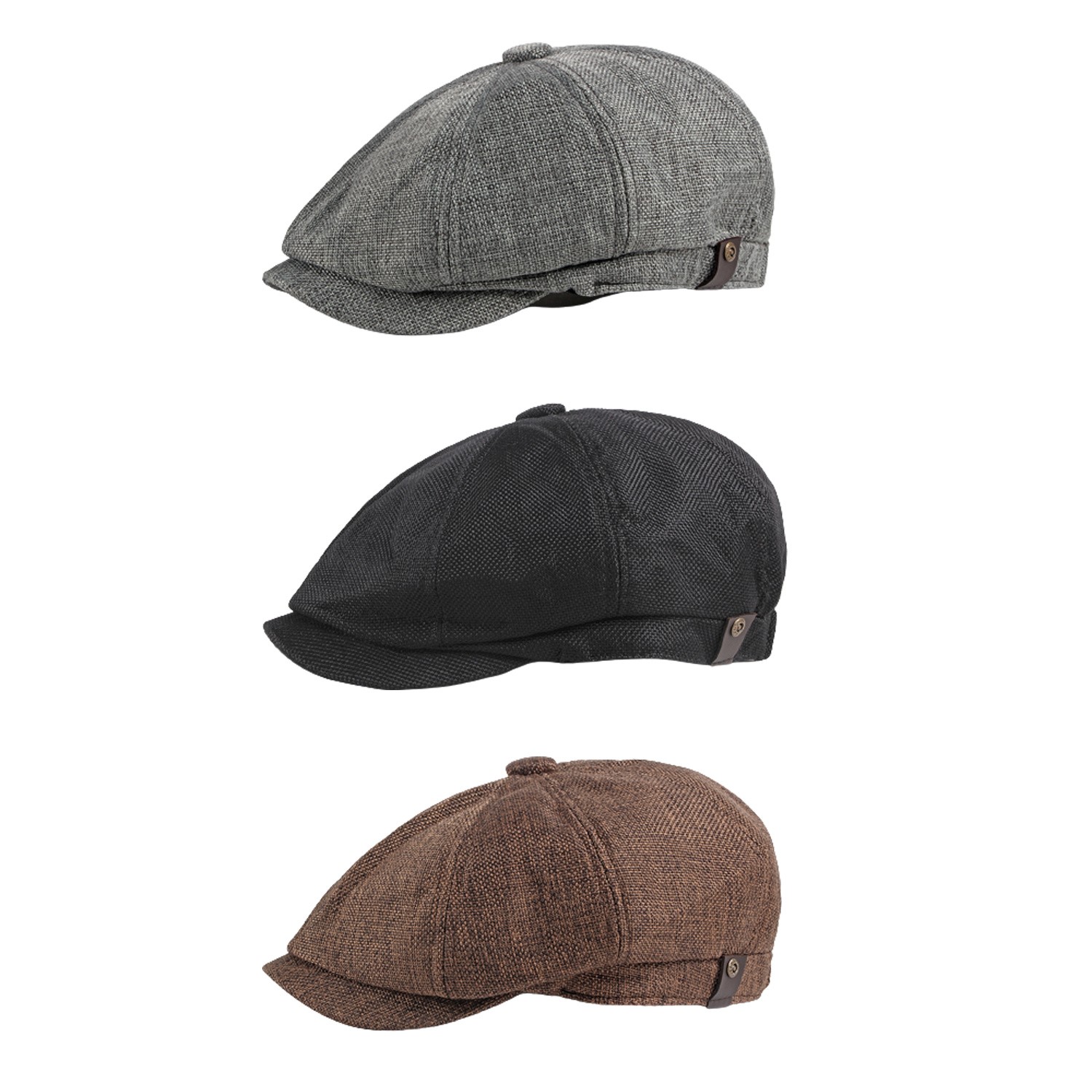 Men Classic 8 Panel Newsboy Ga - Newsboy Cap Ivy reseña y precio