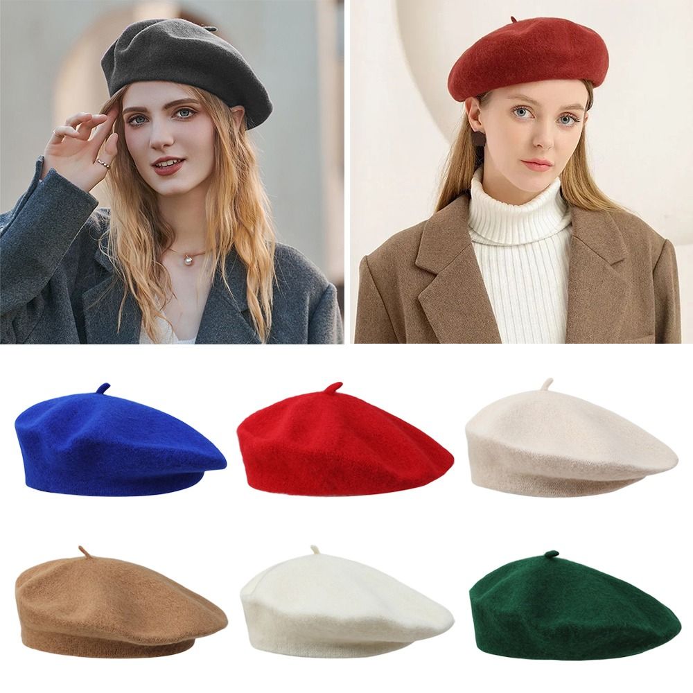 Fashion Warm Winter Wool Beret - Beret French Wool reseña y precio