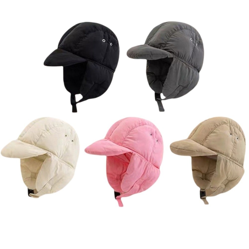Solid Color Padded Bomber Hats - Winter Trapper Hat reseña y precio