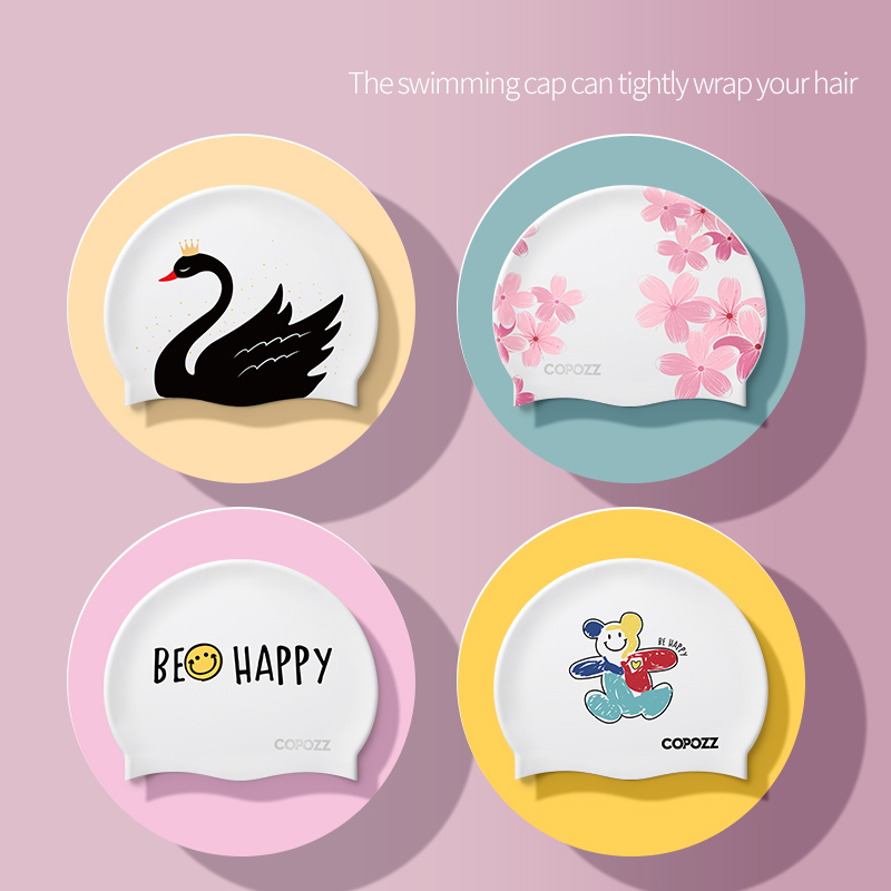 Pattern Adult Swimming Caps Me - Swim Hat Silicone reseña y precio