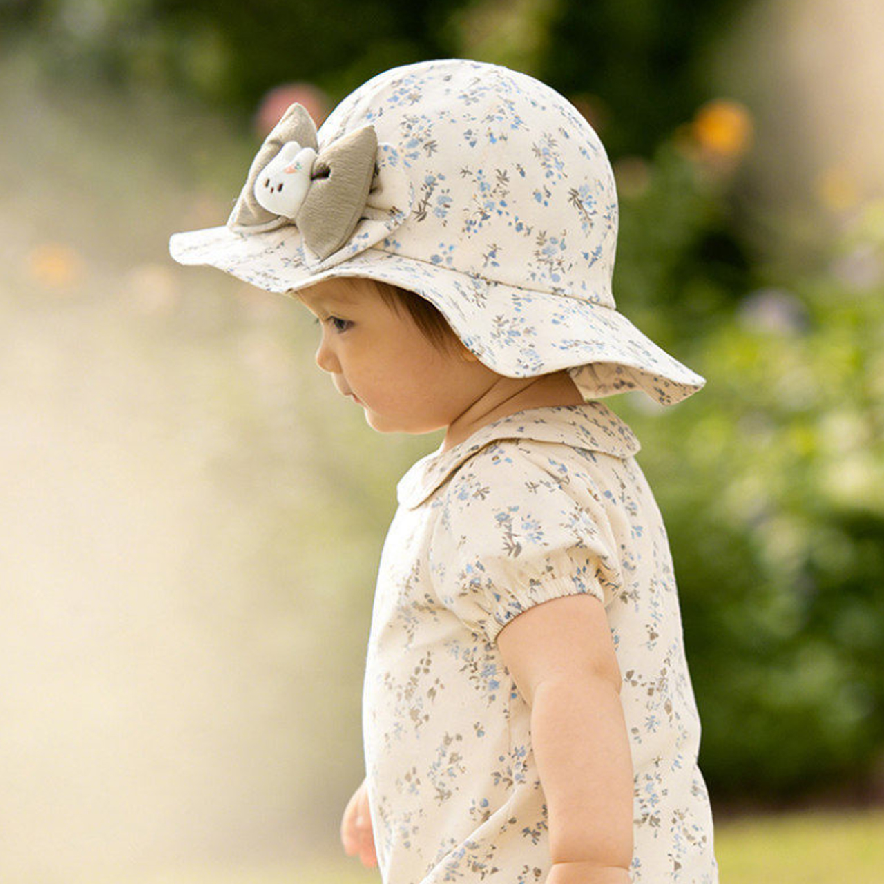 Baby Ruffle Brim Basin Cap Spr - Bucket Hat Cotton reseña y precio