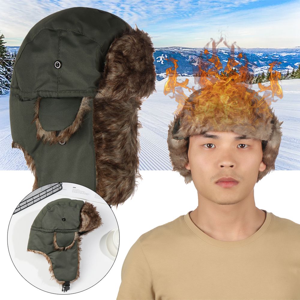 Warm Earflap Trapper Ski Hat W - Trapper Hat Ear Flap reseña y precio