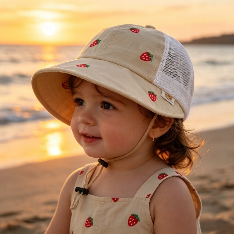 Baby Kids Summer Sun Hat 48-50 - Bucket Hat Cotton reseña y precio