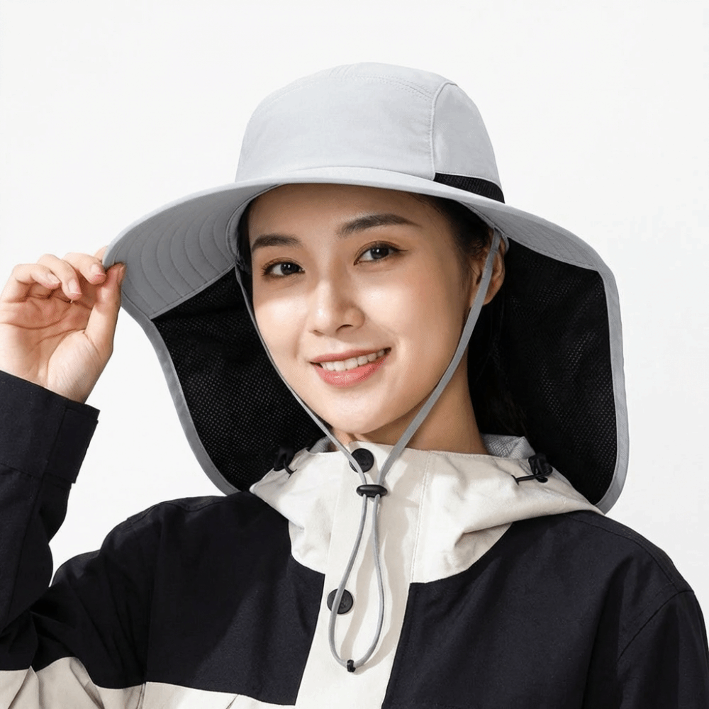 Fashion Wide Brim Outdoor Sun  - Bucket Hat Cotton reseña y precio