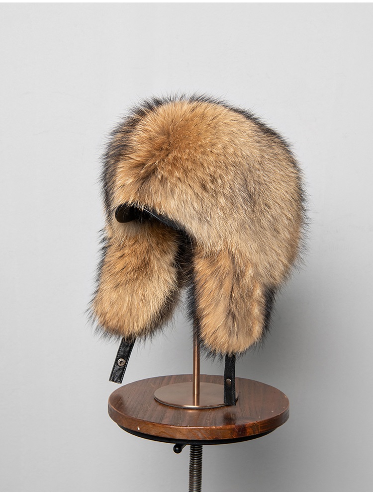 100% Real Fox Fur Hats Women's - Winter Trapper Hat reseña y precio